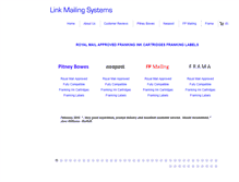Tablet Screenshot of linkmailingsystems.com
